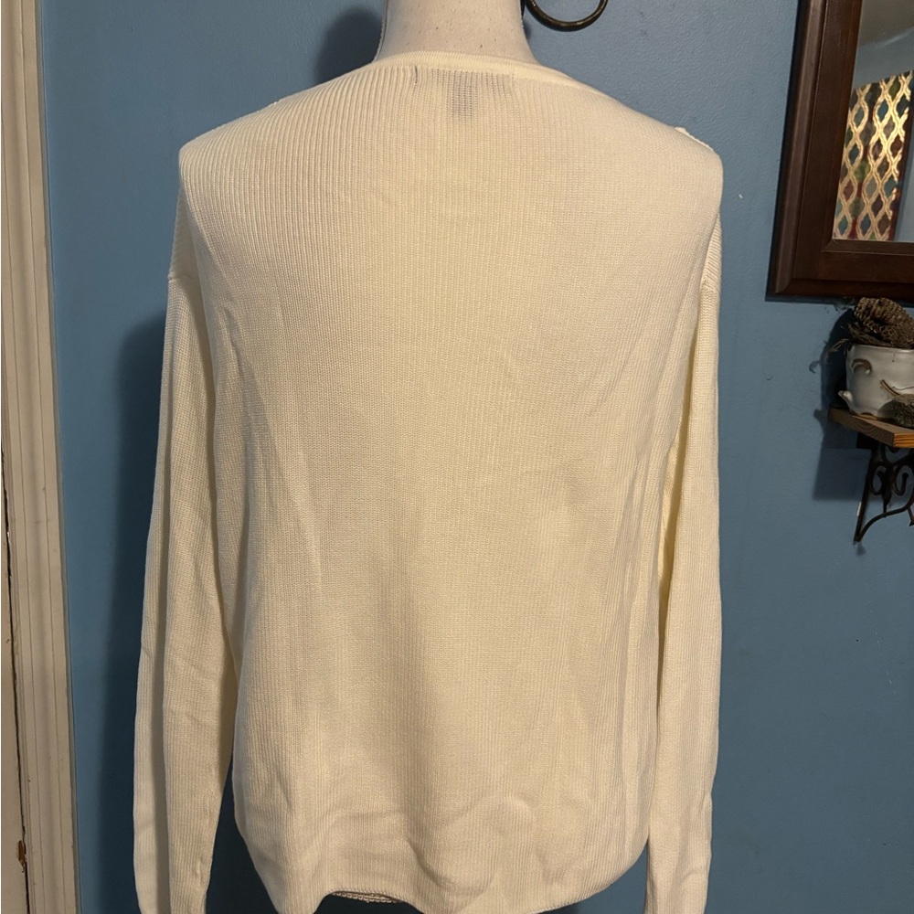 Banana Republic, Cream Colored, Boat Neck, Sweater - Picture 6 of 8
